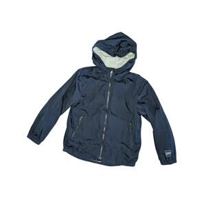 GAP Kids Boys Coats & Jackets, Navy Lined And Hooded  Windbreaker, Sz Small